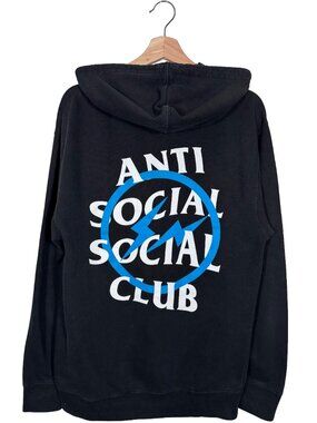 Anti Social Social Club x Fragment "Precious Petals" Hoodie Black men's size M